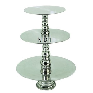 Hot Selling Fruit <b>Cake</b> Serving Holder Metal <b>Cake</b> Stand Modern Style Customized <b>Cake</b> <b>Server</b> Stand Folding <b>Cake</b> Platter Stand - Product Image 1