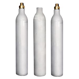 Cilindro de gas CO2 de soda de grado alimenticio de aluminio 0.6L 425g con válvula de alta presión para máquina de soda - Product Image 1