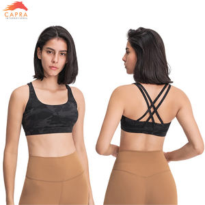 ¡Novedad de 2025! Conjunto de Fitness para mujer con Sujetador deportivo con cuello en U, Sujetador deportivo de Yoga de talla grande, estilo Simple para entrenamiento y Yoga - Product Image 4