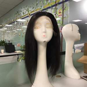 HUMAN HAIR EXTENSION Straight Frontal lace Wig Human VIRGIN Remy Hair Transparent lace Wig High Quality at wholesale price - Product Image 1