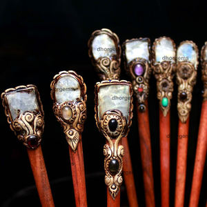 Palos de pelo de piedra lunar blanca para mujer, arcilla polimérica para esculpir, caja de cristal, palos de cristal de azúcar natural - Product Image 6