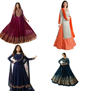 Fashionable Party Wear Designer Cotton Silk Indian Women Wear Heavy Embroidered Full Set Kurti with Palazzo Dupatta Dresses Alphanumero - Product Image 2