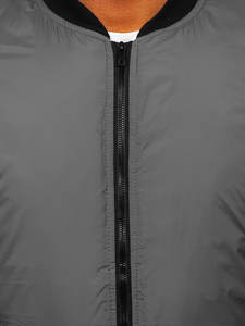 Customize Beautiful High Quality New Design Stand Collar Bomber <b>Jacket</b> with Letter Pattern for <b>Man</b> and Your Logo - Product Image 5