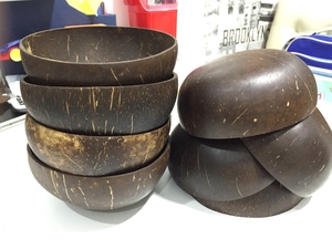 Tazón de cáscara de coco pulido ecológico 100%, artesanía de Vietnam para el hogar, artesanías naturales para ensalada de frutas, fideos, decoración del hogar - Product Image 5