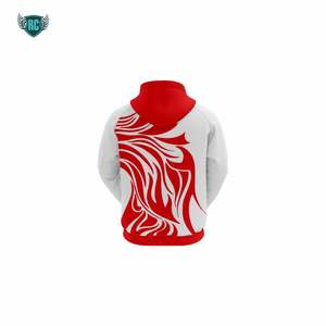 Pull à capuche ODM pour hommes 100% polyester polaire anti-rétrécissement technique d'impression bouffante d'hiver coupe surdimensionnée tailles XS à 6XL disponibles - Product Image 2