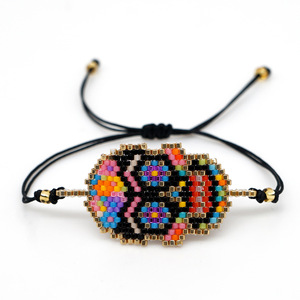 MIYUKI — Bracelet avec crâne pour femmes, bijou turc coloré, tissé à la main, LS-A2011, 2020 - Product Image 3