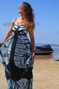 Robe de plage Maxi pour femme, épaule dénudée, décontractée, Sexy, vente en gros - Product Image 2