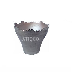 Haute Qualité Antique Argent Aluminium Votive Titulaires À La Main En Métal Bougie Pot Couvercle pour Mariages Diwali Parties Décorations - Product Image 4