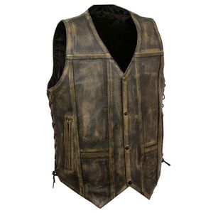 Gilet en cuir de course de haute qualité, gilet de moto en cuir - Product Image 4