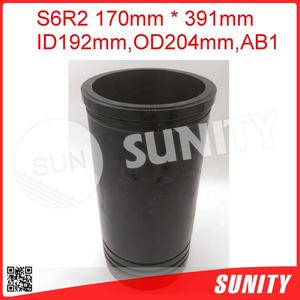 TAIWAN SUNITY Camisa de Cilindro S6R2 de Alta Calidad OEM 37507-55600 170mm 391mm ID192mm OD204mm AB Mitsubishi Diésel Intraborda - Product Image 2