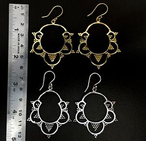 Manilai — boucles d'oreilles Vintage, bijou en alliage, Style bohème, creux, goutte d'eau, goutte d'eau - Product Image 2