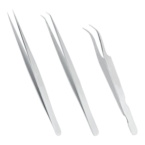 EXTENSION DE CILS COURBÉS S-SHAPED BRUCELLES Instruments de beauté pince à cils de vente chaude de qualité supérieure - Product Image 3