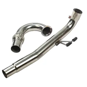 नई स्टेनलेस स्टील Downpipe गोल्फ 2.0 टी MK7 3 "पाइपिंग 2012-2015 निकास पाइप