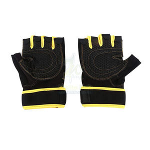 ถุงมือแข่งครึ่งนิ้วสำหรับทุกเพศ, ถุงมือหนังระบายอากาศได้ดีอุปกรณ์สำหรับจักรยานปรับแต่งโลโก้ได้ตามต้องการ - Product Image 1