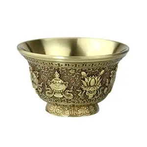 티베트 구리 그릇 명상 구리와 실버 불교 최고의 품질 수제 새로운 디자인