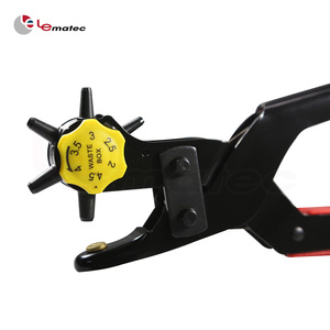 High Quality Saving Power Six Size <b>Leather</b> Paper <b>Hole</b> Punch Heavy Duty <b>Hole</b> <b>Puncher</b> Office - Product Image 3