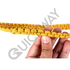 Cordón de hombro de uniforme ceremonial de diseño personalizado, nailon 100%, color dorado personalizado, cantidad al por mayor - Product Image 5