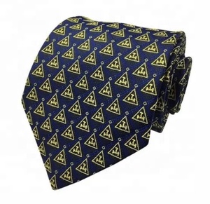 Masonic Regalia <b>Tie</b> 100% <b>Silk</b> Black and White with G Logo Freemason Accessory - Product Image 4