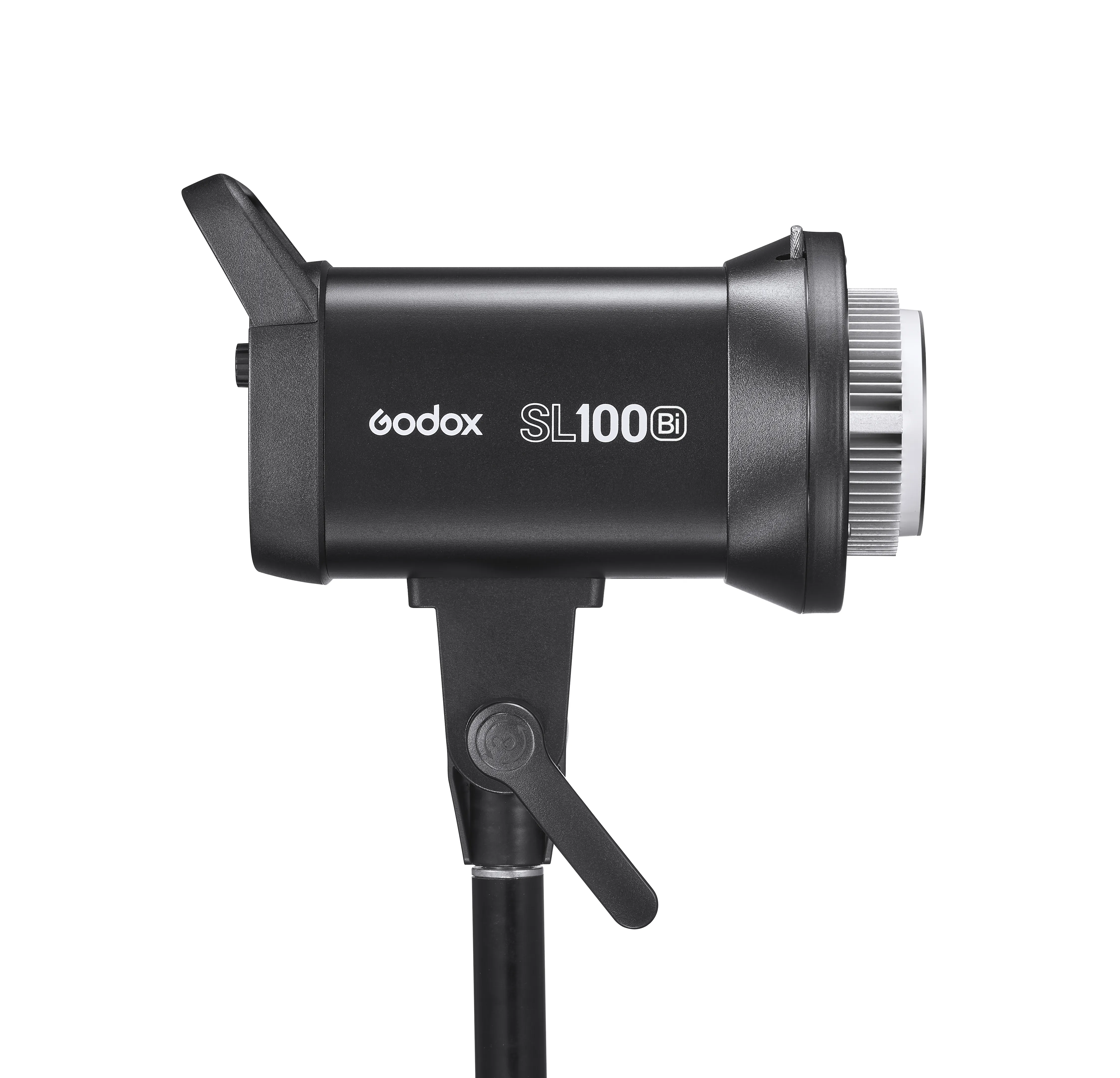 Godox SL100Bi Lampu Video LED Panel LCD, Lampu Studio Dudukan Posel 100W 2800-6500K Versi Putih Kuning