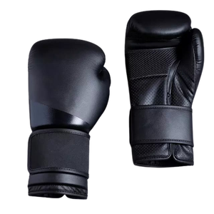 Gants de boxe personnalisés en cuir PU noir imperméable de 12 oz pour les arts martiaux, marque RECENT, taille universelle - Product Image 6