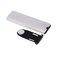 Nouvelle télécommande infrarouge en aluminium, télécommande métallique privée avec 10 boutons, télécommande IR personnalisée en aluminium pour l'audio
