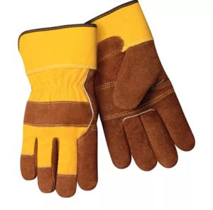 Gants de gréement de sécurité d'hiver avec manchette en caoutchouc en cuir de vache Gants de travail industriel avec fonction d'écran tactile Propriété ignifuge - Product Image 1