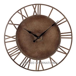 Acier inoxydable métal et bois forme carrée brillant polonais horloge murale fantaisie style luxe fait à la main excellente qualité - Product Image 6