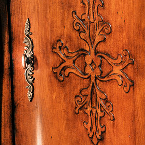 Aparador Estilo Francés Antiguo Beatrice, Mueble de Almacenamiento de Madera Maciza para Sala de Estar, Comedor, Hogar, Hotel - Product Image 3