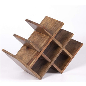 Acacia Wooden Wine <b>Rack</b> 8 Bottles Stand Wine Bottle Holder for <b>Bar</b> Restaurant Hotel and Home Decoration Item and Accessories - Product Image 3