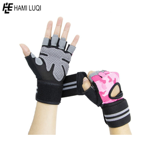 Guantes de entrenamiento para levantamiento de pesas, manoplas personalizadas de color para gimnasio, venta al por mayor - Product Image 3