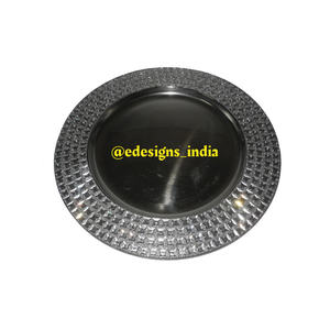 จานที่ชาร์จโลหะแนววินเทจ,ทำด้วยมือภายใต้แผ่นจานจานจานที่ขายดีที่สุดในอินเดียมีสไตล์ขายส่ง - Product Image 4