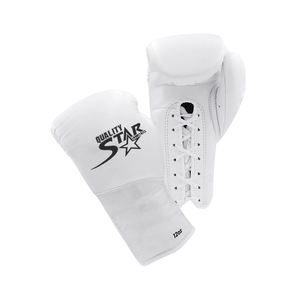 Sialkot-Guantes Blancos de boxeo de cuero sintético, guantes de práctica de boxeo, hechos a mano, paquistaní - Product Image 3