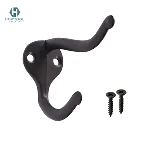 HOWTOOL A304 Coat and Hat Hook Best Sell Heavy Duty Wall Double Towel Robe Hooks Farmhouse Design