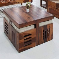 Table basse moderne en bois réglable en hauteur, unique, pour le salon, meubles de maison