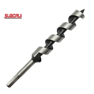 SUBORUI 9 pulgadas 230mm longitud vástago hexagonal acero de alto carbono madera carpintero taladro Broca De Taladr barrena brocas para carpintería - Product Image 1