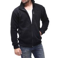 Veste d'hiver en polaire simple pour hommes avec votre logo et marque personnalisés Service OEM