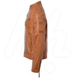 Huzaifa Products Nueva llegada Chaquetas de cuero con cremallera transpirables duraderas para hombres Tallas grandes Actividades al aire libre de invierno - Product Image 2