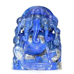 Figura Tallada a Mano en Lapislázuli Natural, Tallado en Piedra Preciosa, Decoración para el Hogar, Coleccionable, Regalo Espiritual para Altar, Uso Diario Atemporal - Product Image 1