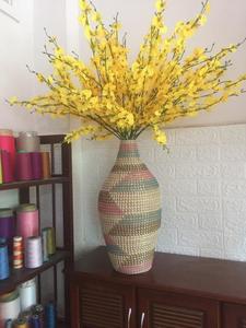 แจกันตั้งพื้นสานจากหญ้าทะเลสไตล์วินเทจธรรมชาติ แจกันตกแต่งโต๊ะหลากสีสัน สำหรับบ้าน สำนักงาน โรงแรม ผู้ผลิตโดยตรงจากเวียดนามสำหรับ FBA - Product Image 3