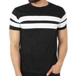 OEM Offre Spéciale hommes sweat shirt coton fendu côté Gym entraînement équipage Fitness à manches courtes vente en gros T-shirt de sport pour hommes - Product Image 2