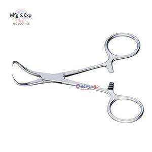 Pinzas para toallas Backhaus / Pinza para toallas Backhaus de 13 cm con mango de bloqueo de acero manual, la base de los instrumentos quirúrgicos - Product Image 3