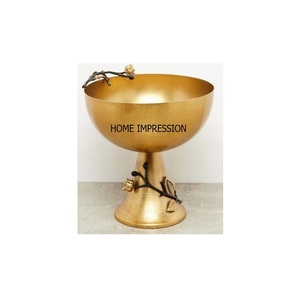 Bol de service à salade motif feuille plaqué or vaisselle bols et ustensiles de cuisine design autres ustensiles accessoires fournitures - Product Image 3