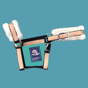 Haltères en nylon pour chevaux, doublés de fourrure, en matière scintillante, avec boucles en étain, couleurs personnalisables, logo et marque sur mesure - Product Image 1