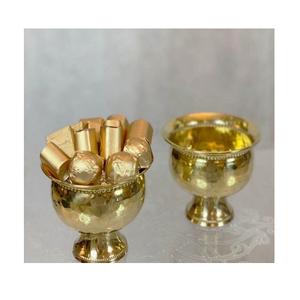 Lot de 2 serveurs d'écrous en acier couleur or de différentes tailles de serveurs de fruits secs de forme ronde pour la maison, l'hôtel et le restaurant - Product Image 5