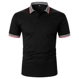 T-shirt de Golf vierge en coton pur pour hommes, décontracté, respirant, à la mode, Logo/Design personnalisés - Product Image 2