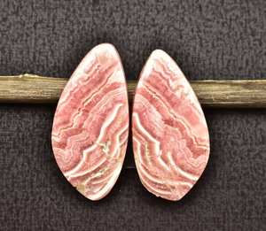 Cabujones sueltos de piedras preciosas de Rodocrosita, tamaño Natural, par - Product Image 2