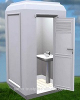 WC portable décoratif blanc en fibre de verre et polyuréthane, écologique, pour extérieur, modèle Premium Safter MOBO WC1515