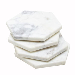 Ensemble de dessous-de-verre en marbre pour tasses à thé, café, bière, design personnalisé, ensemble de dessous-de-verre en marbre pour la cuisine, utilisation en restauration - Product Image 5