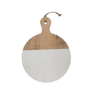 Wholesale Marble & Wood Chopping <b>Blocks</b> Marble and Maple Wood Kitchen Charcuterie Round <b>Shape</b> at Best Price - Product Image 3