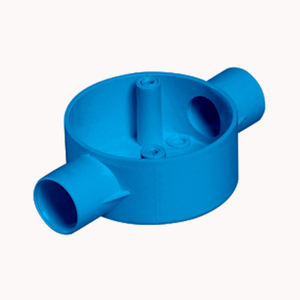 Caja de Conexiones Eléctrica Bidireccional de Vietnam - Material de PVC Resistente a la Combustión para Conducto Rígido, Color Azul - Product Image 1